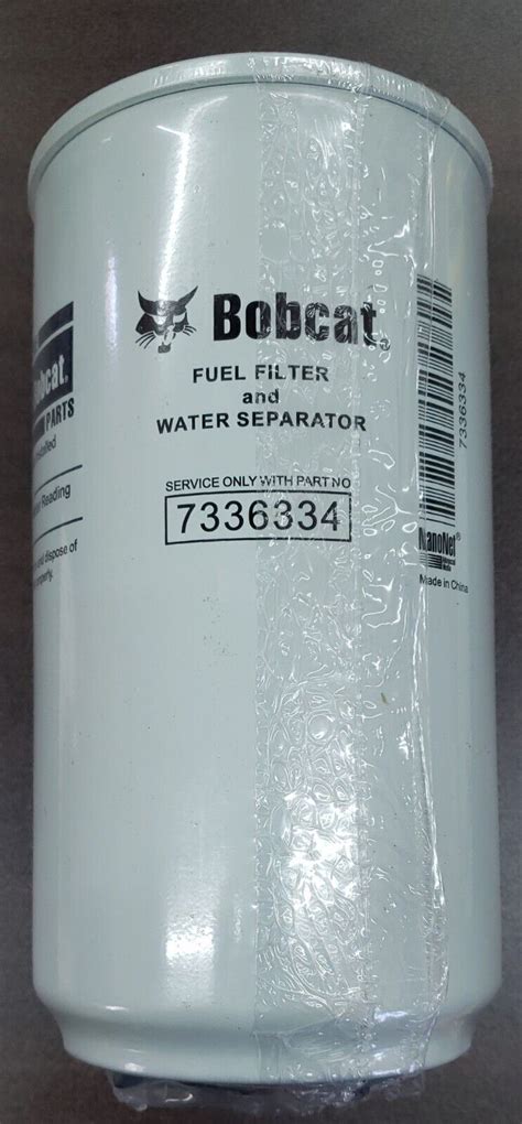 bobcat fuel filter water separator